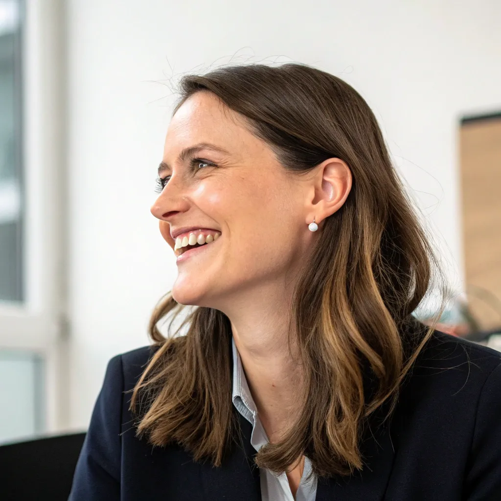 Profile of Sarah Langford, satisfied customer