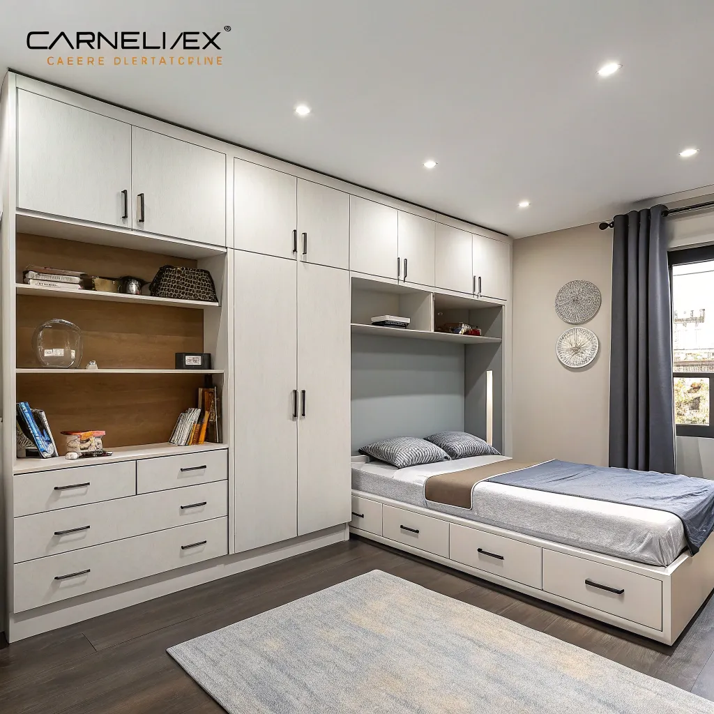 Space optimization with Built-In Furniture by CARNELIVEX